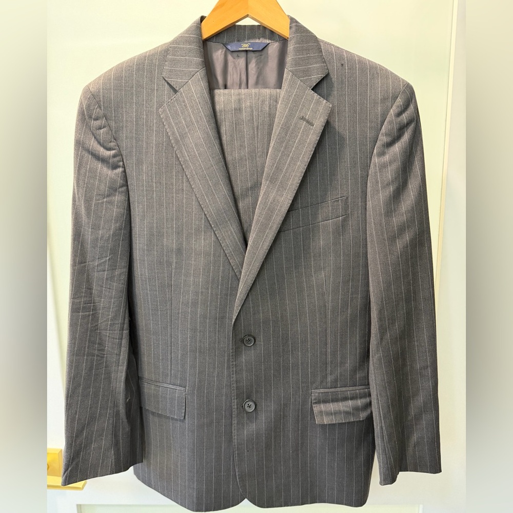 Brooks Brothers Charcoal Pinstripe Suit